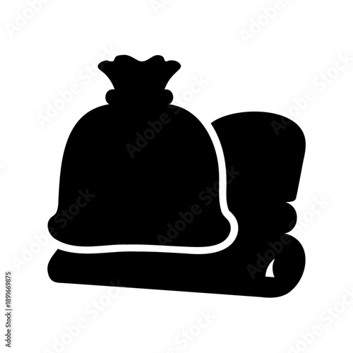 Stack of laundry bags Vector, illustration