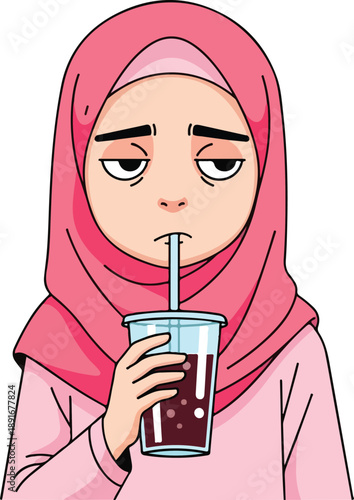 young woman drinking coffee