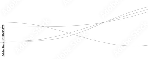 Thin line wavy abstract vector background. Curve wave seamless pattern, curvy long squiggles line. Thin curved wavy lines. Line art striped graphic template. Vector illustration