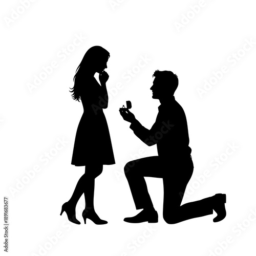 Man proposes to woman