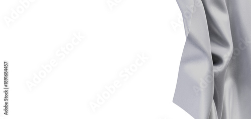 Elegant white fabric with a...