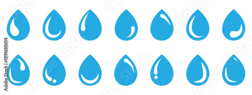 Drop icon vector collection. vector stock symbol. Water drop icon Design Template vector set for graphic work. Raindrops icon for template. Icon vector graphic set. Water drop shape icon symbol