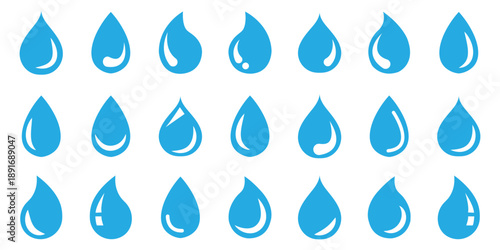 Drop icon vector collection. vector stock symbol. Water drop icon Design Template vector set for graphic work. Raindrops icon for template. Icon vector graphic set. Water drop shape icon symbol