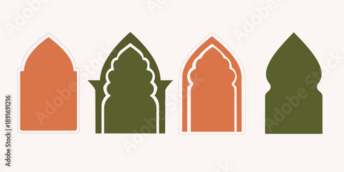  Islamic Arabic Arch Frame Collection for Ramadan and Eid Greeting Design