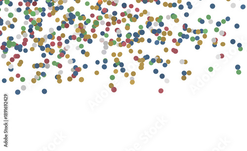 Abstract background featuring colorful confetti falling, perfect for celebrations, parties, and festive designs.  Bright