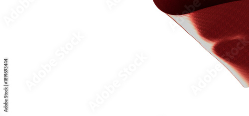 Minimalistic red fabric cor...