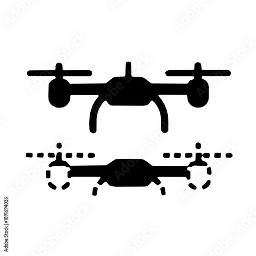 Drone Digital Twin UAV Technology Rounded icon