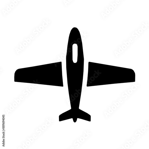 Fixed-Wing UAV Technology Autonomous Drones Style B icon vector