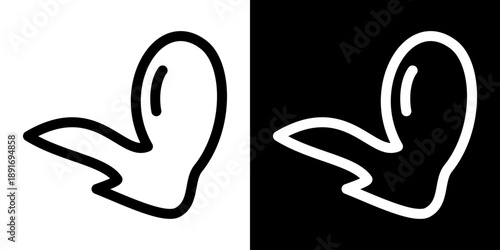 Chicken wings line icon. Simple outline vector illustration of poultry dish for fast food menu, restaurant branding, food icons and packaging design. Isolated editable.