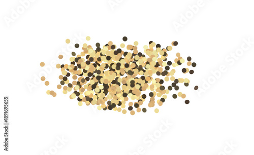 Golden confetti dots arrang...