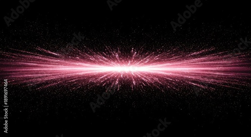 Abstract cosmic light energy flowing infinitely in a dark void. Glowing particles create a radiant background for design ,science ,graphic ,flowing