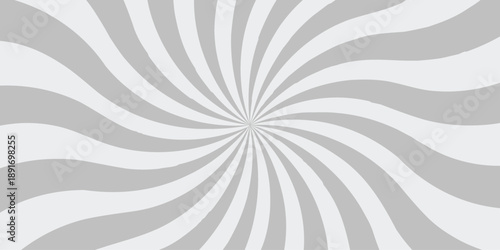 Retro vintage grunge black and white radial burst sunburst ray pattern. Sunburst vector copyspace background. Vintage sunrays illustration swirl line. Abstract circuses, stripe background design.