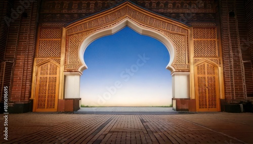 Majestic Archway - A Gateway to Serenity and Architectural Grandeur.