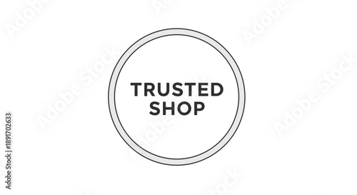 Trusted Shop Emblem for Business and Ecommerce.