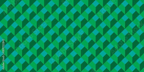 Illustration decoration colorful seamless material pattern with square cubic and cube design.