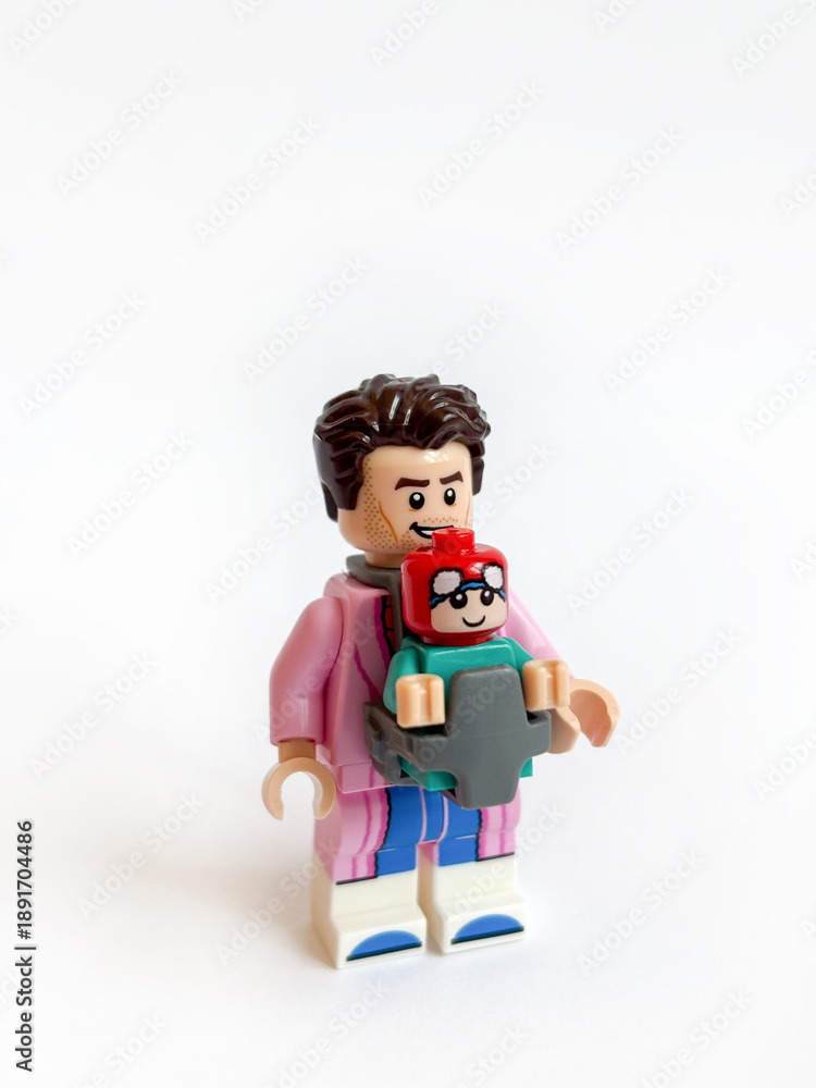 Naklejka premium LEGO Spider-Man Peter Parker minifigure
