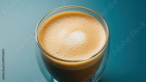 Coffee Foam Glass Background