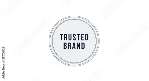 Trusted Brand Emblem Symbol of Reliability and Quality.