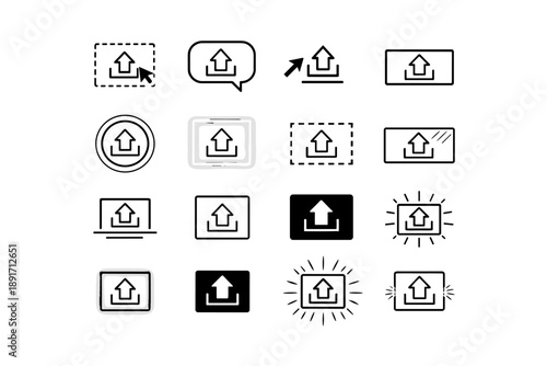 Arrow bold cue simple indicator subtle ring generation dashed image vector icon
