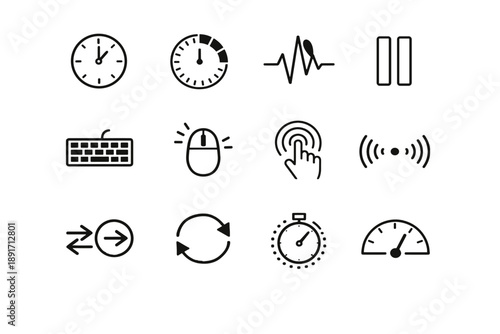 Arrows ring extend icon signal delay generation inactivity vector spark image pause