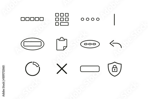 Vector paste generation entry icon badge simple indicator ring outline image dots