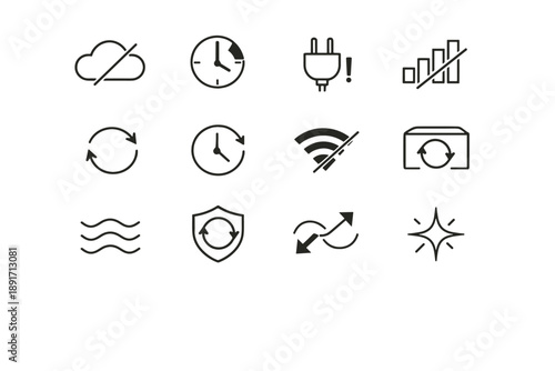 Retry loading action spinner ring simple image circular vector generation icon primary