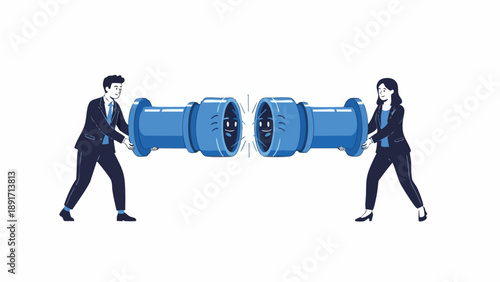 Collaborative Professionals Establishing Seamless System Integration and High-Value Partnership