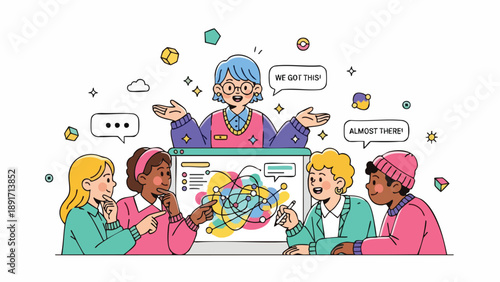 Diverse Professional Team Achieving Strategic Clarity in Collaborative Planning Meeting