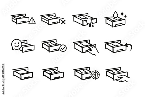 Far detergent missing spill vector drawer image generation icon too simple pulled