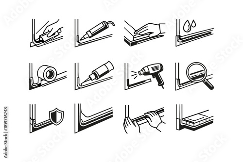 Cut trim trimming control cue simple step generation vector icon border blade