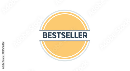 Bestseller Badge Emblem for Recognition and Achievement.