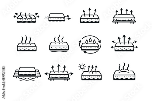 Clarity icon calm sponge vector physics silhouette ventilation logic icons airflow evaporation