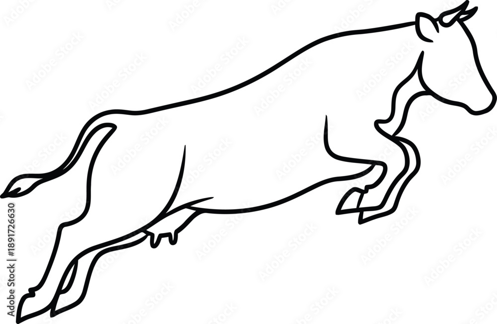 Obraz premium Running bull