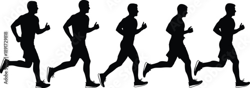 Running, Runner, Jogging, Fitness, Exercise, Sport, Athlete, Silhouette, Motion, Speed, Training, Endurance, Cardio, Workout, Health, Active, Marathon, Sprint, Energy, Movement