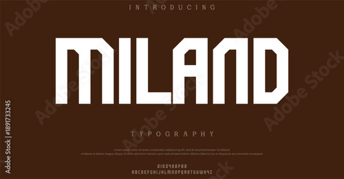 Minimal modern alphabet fonts. Typography minimalist neon urban digital fashion future creative logo font.