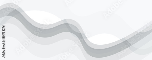 Abstract white geometric banner design background, modern luxury gray simple.