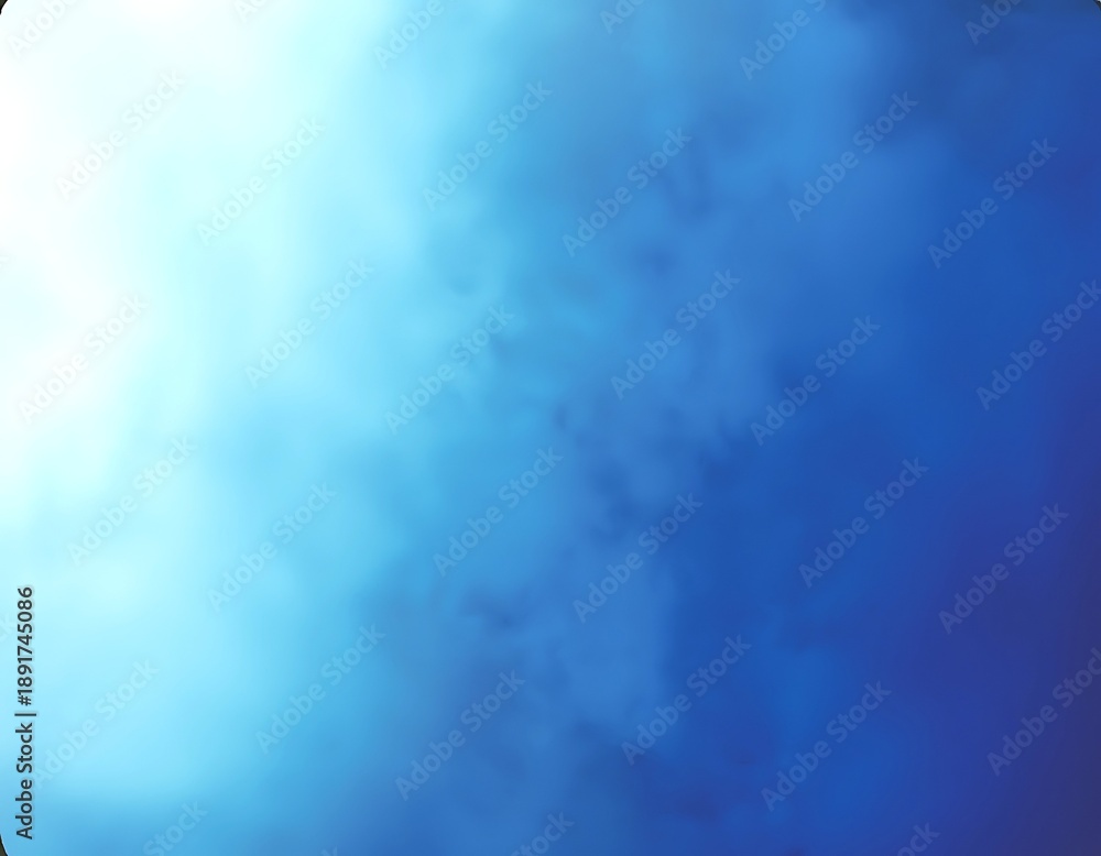 Obraz premium A serene blue cloudy sky with white clouds and sunlight peeking through the gaps in the morning natural scenery