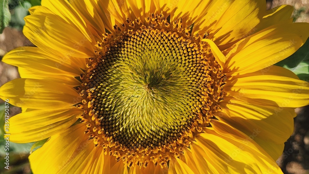 Obraz premium Helianthus giganteus giant sunflower