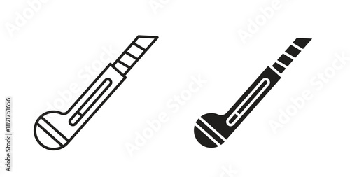 Cutter icon vector Illustration and outline Icons. vector silhouette.