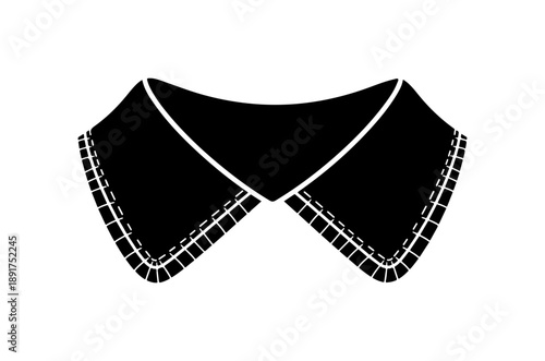Black Collar Vector Design Illustration