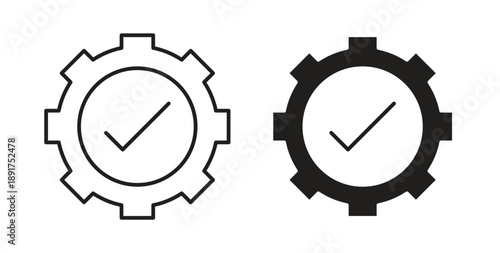 Execution icon vector Illustration and outline Icons. vector silhouette.