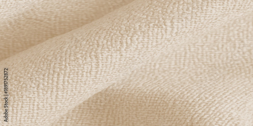 A vintage macro background featuring a rough brown leather and beige fabric textile texture with a natural paper surface pattern for an old wallpaper design backdrop