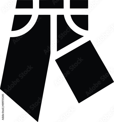 pants jeans silhouette vector illustration on transparent background