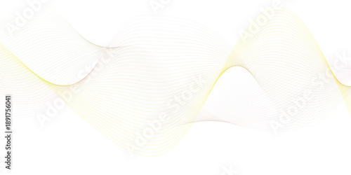 Dynamic flowing wave lines design element. Futuristic technology and sound wave pattern.
