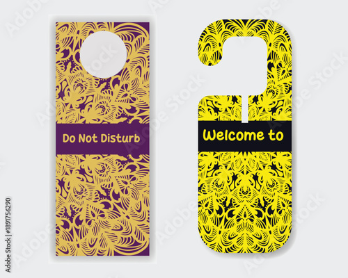 MocMinimalist door hanger artistic mandala design template