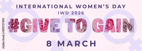 #GiveToGain Banner for March 8