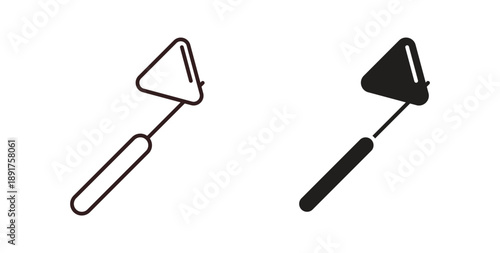 reflex hammer icon vector Illustration and outline Icons. vector silhouette.