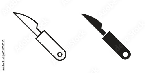 Scalpel icon vector Illustration and outline Icons. vector silhouette.