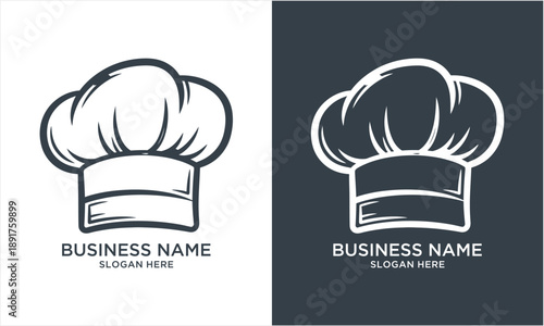 Chefs Hat Logo Design for Culinary Business Branding.