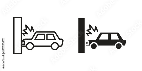 Accident icon vector design. Vector elements for infographic web